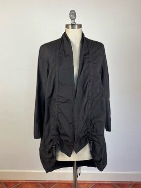 Prairie Underground Dark Brown Ruched Cardigan